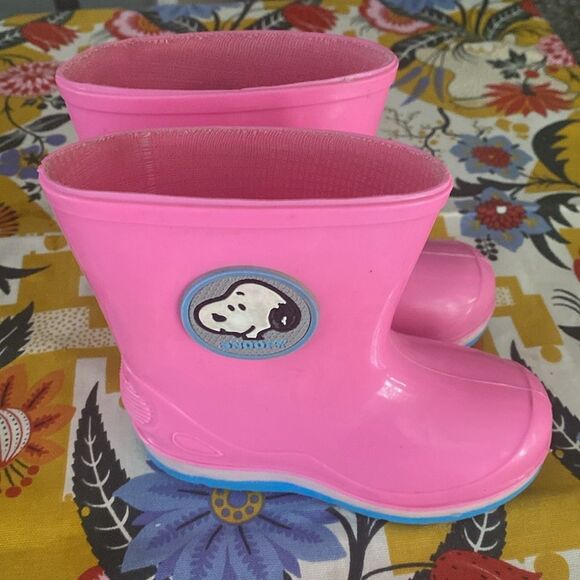 Snoopy payon Kids Rain Boots size 29 - Picture 2 of 7